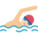 pictogramme de nageur